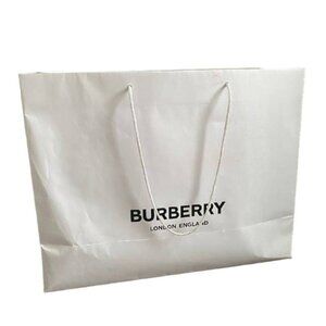 Burberry White Tote Bag